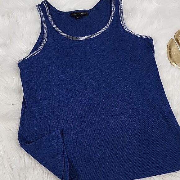 i Jeans by Buffalo Faceted Micro Stud Detailed Tank in Blue Denim - Picture 1 of 6